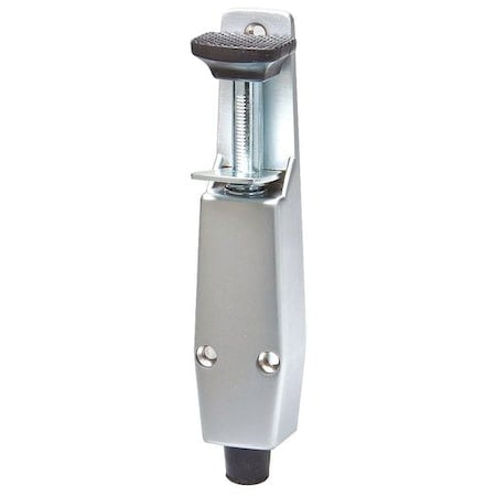 Plunger Door Holder, Cast Zinc, Sliver, 7-3/4