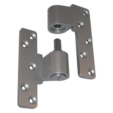 Pivot Hinge, Diecast Aluminum, Surface Mounting, 1 1/8 in Leaf W x 5 in Leaf H, Aluminum MPN:IP-10-LH-AL