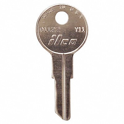 Key Blank Brass Type Y11 5 Pin PK10 MPN:01122-Y11