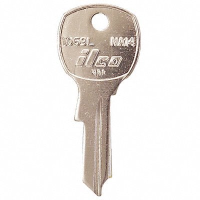 Key Blank Brass Type NA14 4 Pin PK10 MPN:1069L-NA14