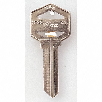 Key Blank Brass Type EZ1 PK10 MPN:1522-EZ1