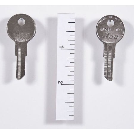 Key Blank, IL9, Brass, PK10 MPN:1043B-IL9