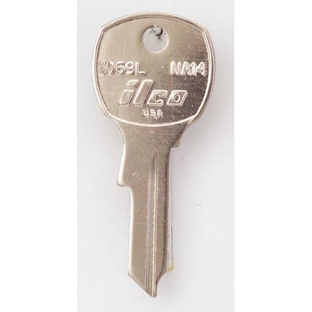 Key Blank, Brass, Type NA14, 4 Pin, PK10 MPN:1069L-NA14