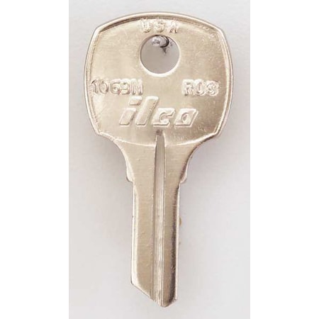 Key Blank, Brass, Type RO3, 5 Pin, PK10 MPN:1069N-RO3