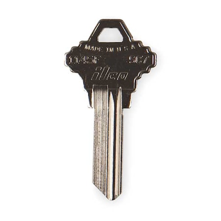 Key Blank, Brass, Schlage Lock, PK10 MPN:1145F-SC7