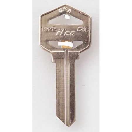 Key Blank, Brass, Type EZ1, PK10 MPN:1522-EZ1