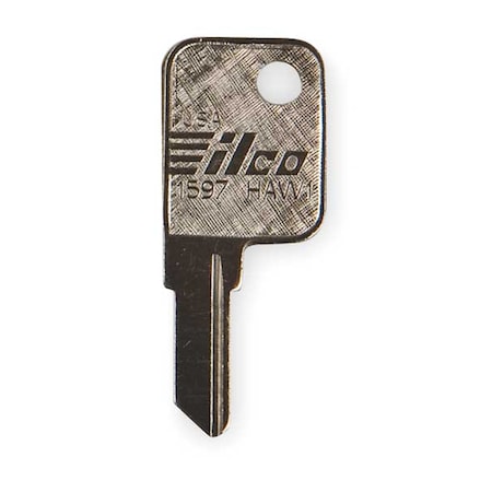Key Blank, Brass, Hayworth Lock, PK10 MPN:1597-HAW1