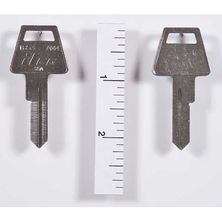 Key Blank, AM4, Brass, PK10 MPN:1653-AM4