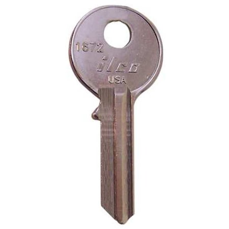 Key Blank, Brass, 1672, PK10 MPN:1672