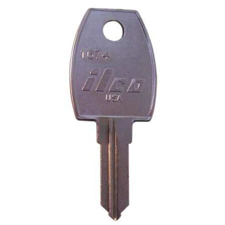 Key Blank, 1674, Brass, PK10 MPN:1674