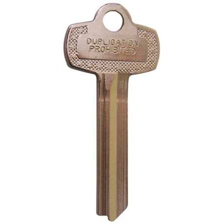 Key Blank, Type K, Nickel Silver, PK50 MPN:1A1K1
