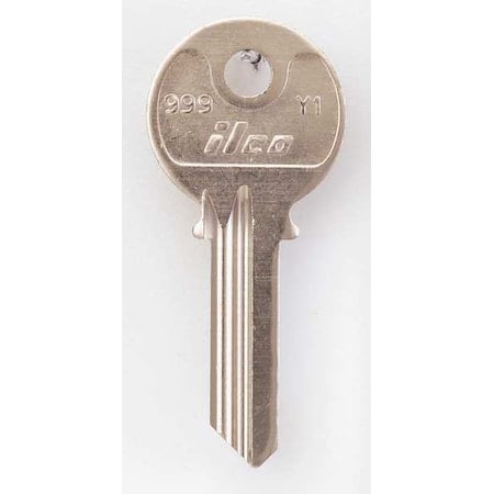 Key Blank, Brass, Type Y1, 5 Pin, PK10 MPN:999-Y1