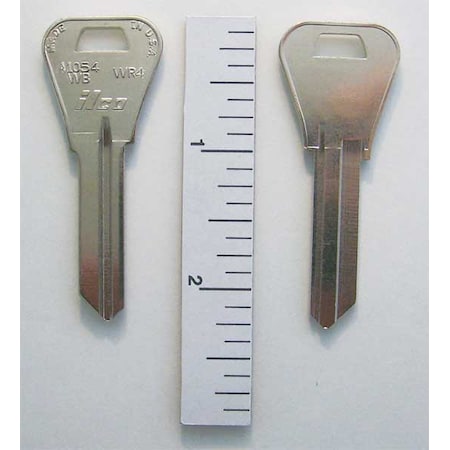 Key Blank, WR4, Brass, PK10 MPN:A1054WB-WR4