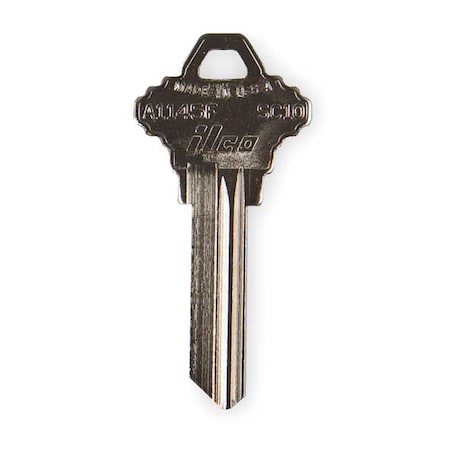 Key Blank, Type F, SC10, Brass, PK10 MPN:A1145F-SC10