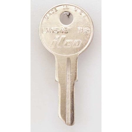Key Blank, Brass, Type IN8, PK10 MPN:L1054B-IN8