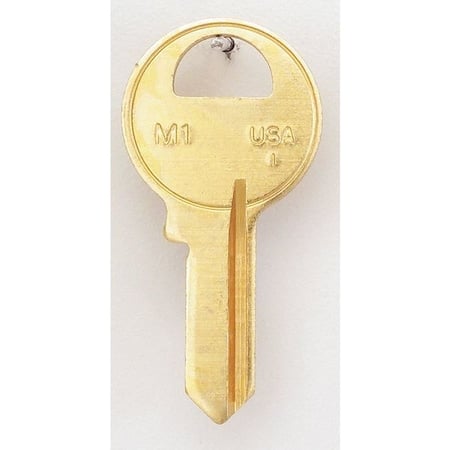 Key Blank, Brass, Type 1092, 4 Pin, PK50 MPN:M1-BR
