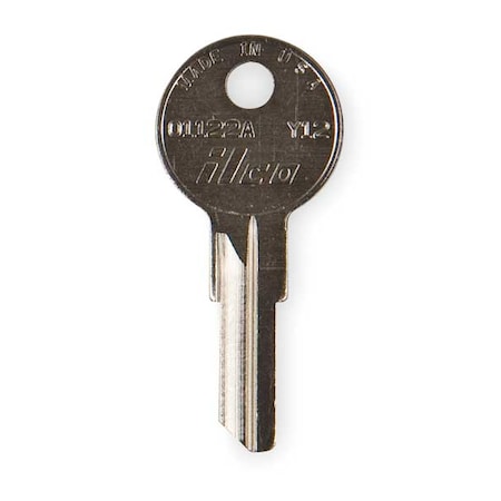 Key Blank, Brass, Yale Lock, PK10 MPN:O1122A-Y12