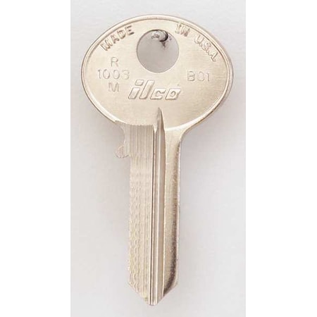 Key Blank, Brass, Type BO1, 5 Pin, PK10 MPN:R1003M-BO1