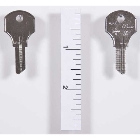 Key Blank, CO68, Brass, PK10 MPN:S1000V-CO68