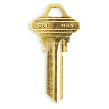Key Blank, Brass, Type 1145, PK50 MPN:SC1-BR