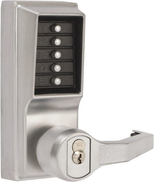 Combination Entry with Key Override Lever Lockset for 1-3/8 to 2-1/4