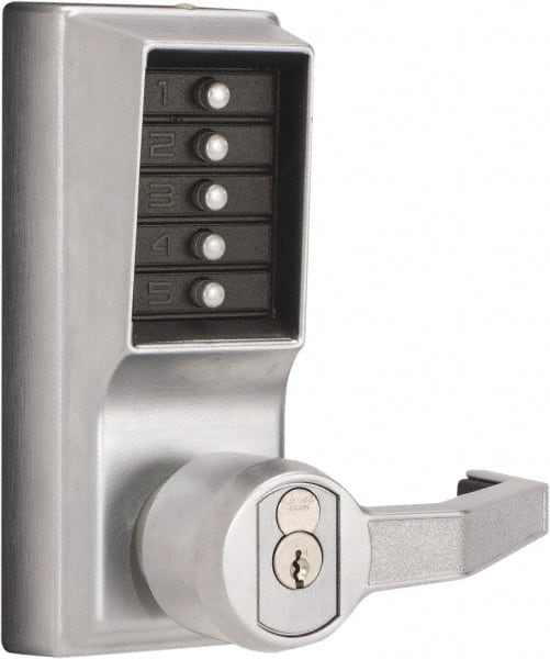 Combination Entry with Key Override Lever Lockset for 1-3/4 to 2-1/4