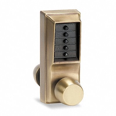 Push Button Lock Entry Antique Brass MPN:1011-05-41