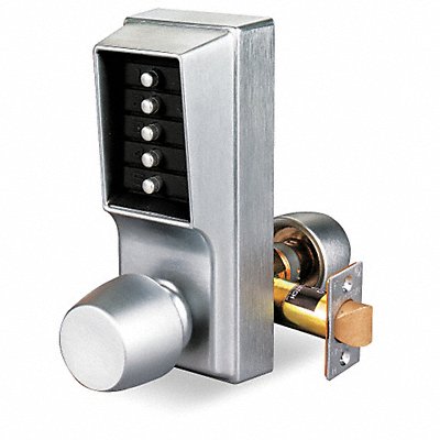 Push Button Lock Entry Satin Chrome MPN:1011-26D-41