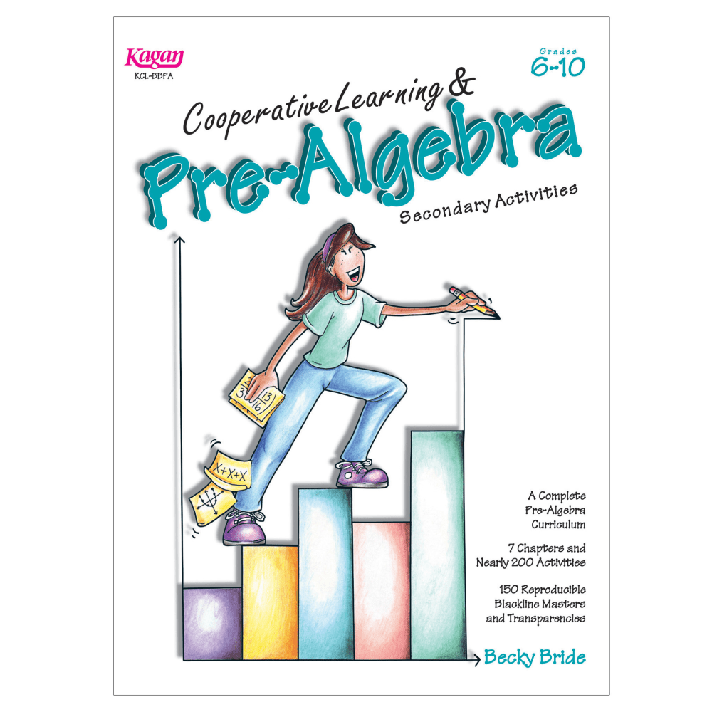 Kagan Publishing Cooperative Learning & Pre-Algebra Secondary Activities Book, Grade 6-10 MPN:KA-BBPA