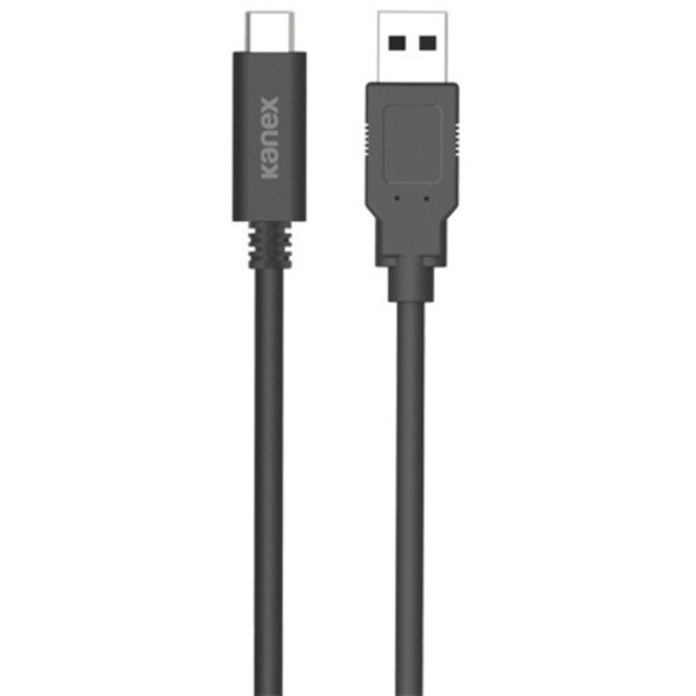 Kanex USB-C to USB 3.0 Charge and Sync Cable - 3.28 ft USB Data Transfer Cable for Notebook, MacBook - First End: 1 x USB Type C - Male - Second End: 1 x USB 3.0 Type A - Male - 10 Gbit/s - Black (Min Order Qty 5) MPN:K181-1082-BK1M