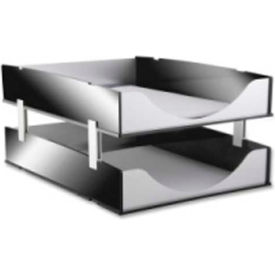 Stacking Supports for Kantek Acrylic/Aluminum Letter Trays 4/Set Black BA311