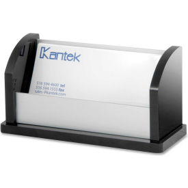 Kantek Business Card Holder Aluminum Black BA330