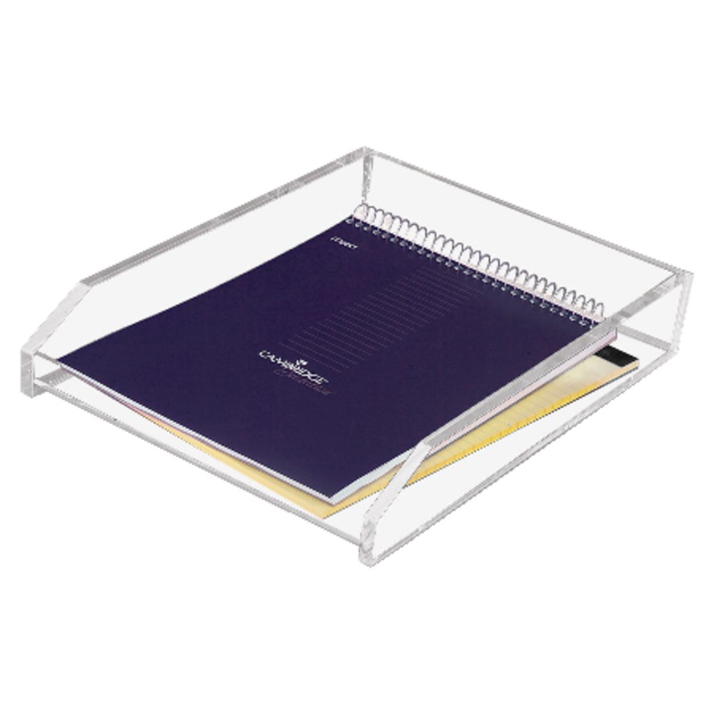 Kantek Single Letter Tray, 2 1/2in x 10 1/2in x 13 3/4in, Clear MPN:AD10