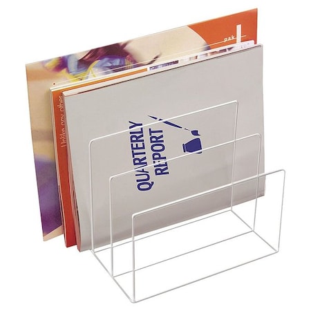 File Holder, Clear, Acrylic, 8 1/3 in W, 6 5/7 in L, 7 5/7 in H, 6.5