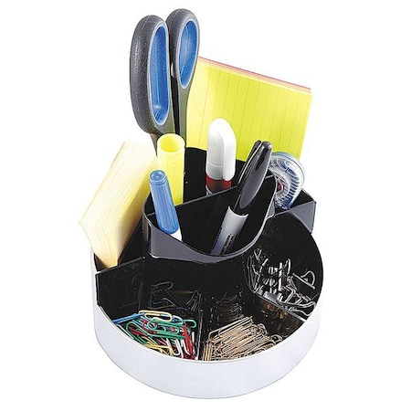 Desktop Organizer, Black/Silver, Plastic MPN:KTKORG620