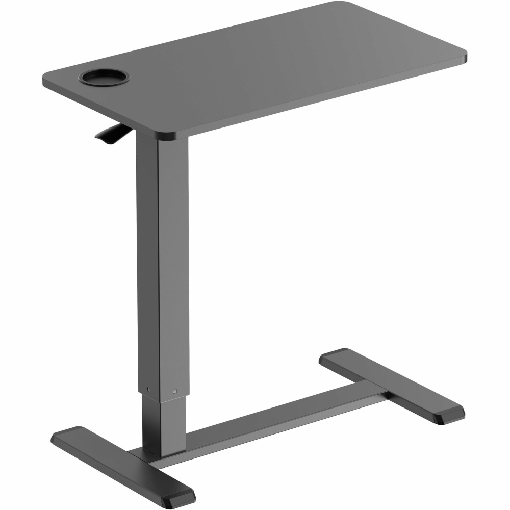 Kantek Mobile Pneumatic-Lift Side Desk/Table - Laminated Top - 15 lb Capacity - Adjustable - 28in Table Topx 15.70in Table Top Depth - STS500B MPN:STS500B