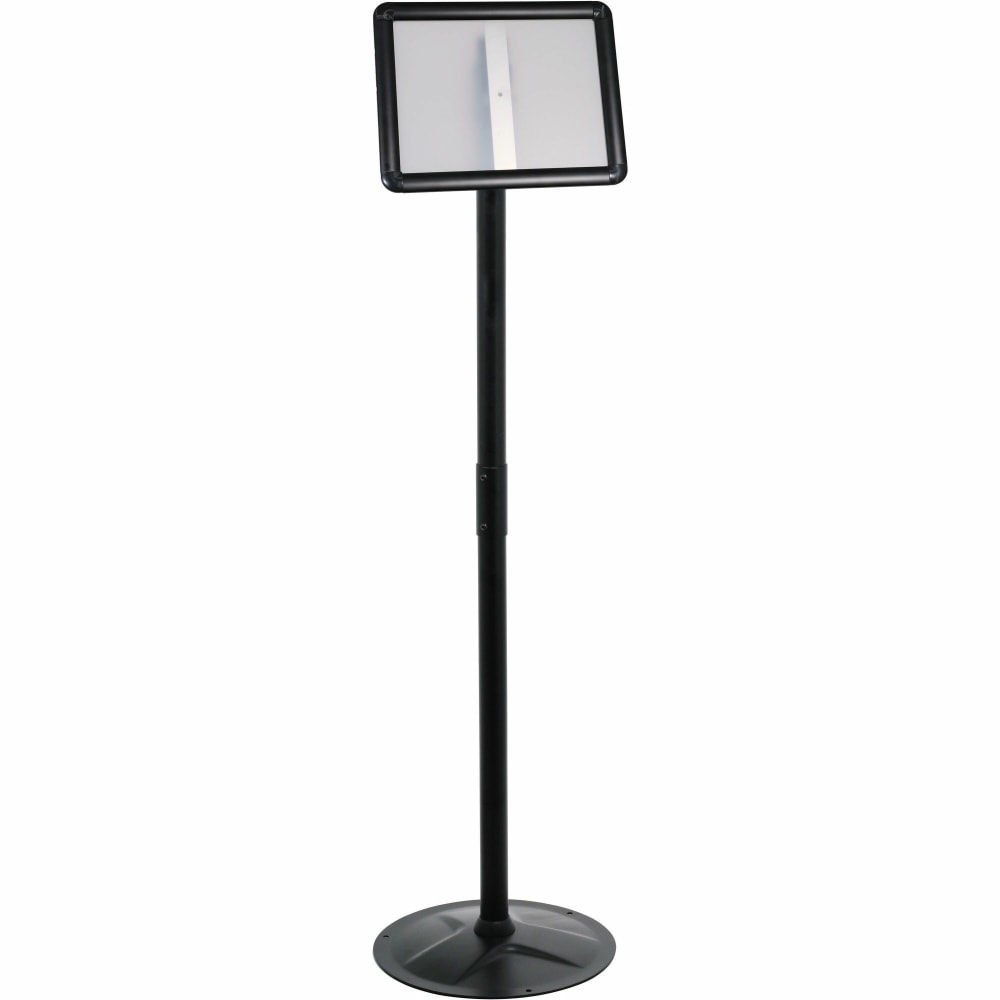 Kantek Floor Stand Sign Holder, Portrait/Landscape, 51inH, Black MPN:SH817