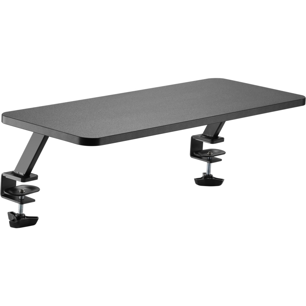 Kantek Desktop Shelf/Monitor Stand - 40 lb Load Capacity - 5.10in Hx25.60in Wx10.20in D - Desk - Black - For Monitor, Supplies, File - Sturdy - DS910 MPN:DS910