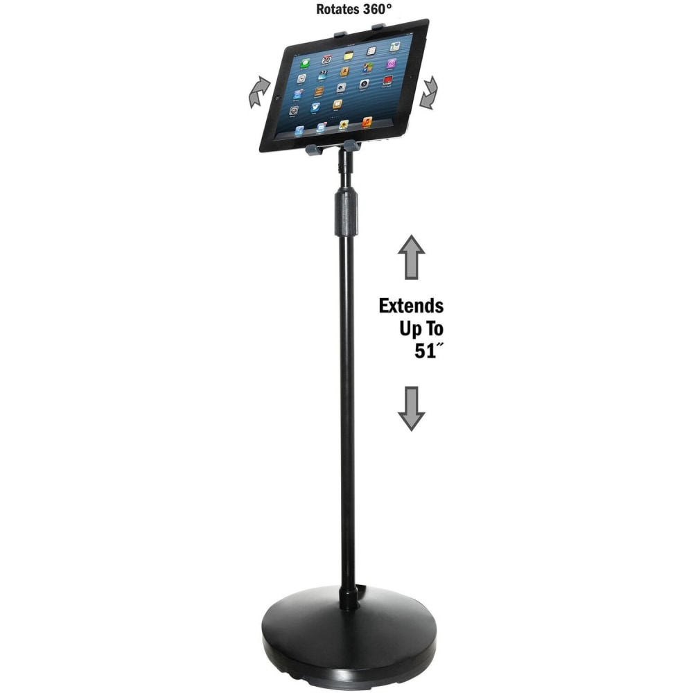 Kantek Tablet Floor Stand - Floor Stand - Black MPN:TS890