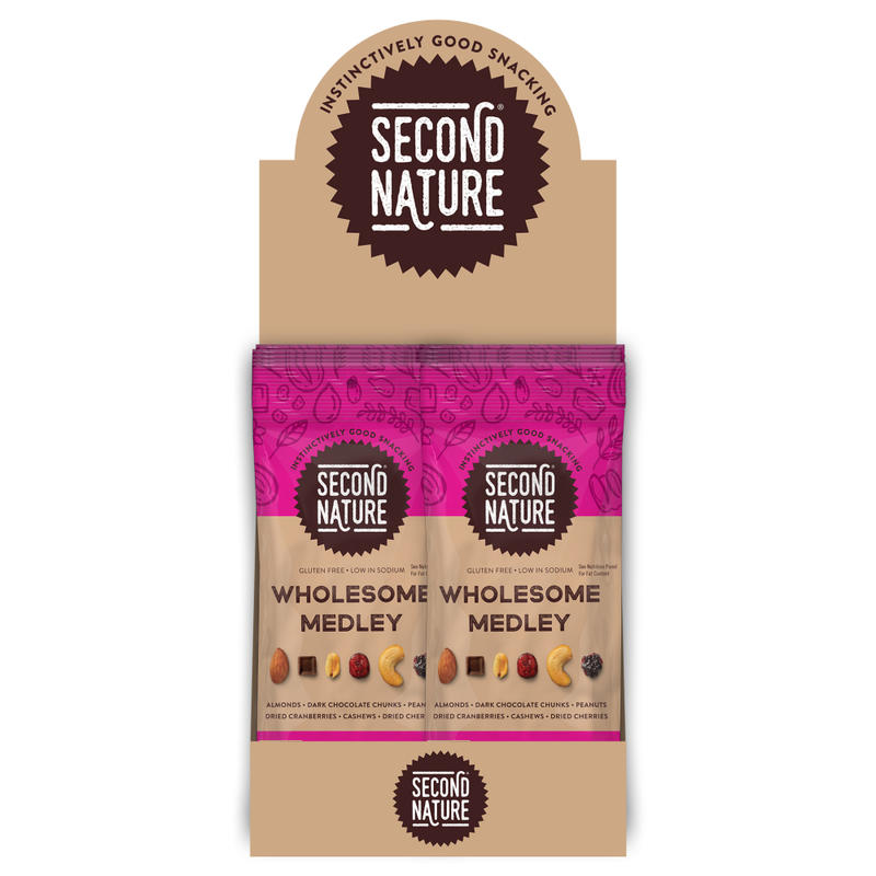 SECOND NATURE Wholesome Medley Mixed Nuts, 2.25 oz, 12 Count MPN:1170