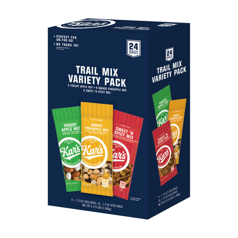 KARs Trail Mix Mixed Nuts Variety Pack, 24 Count MPN:83610