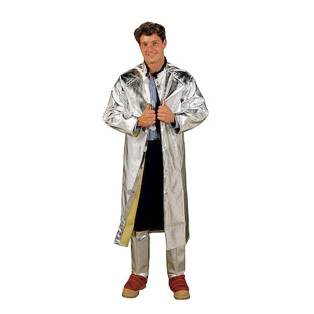 Aluminized Jacket, S, 20 oz Rayon, Snaps Closure MPN:706ARS