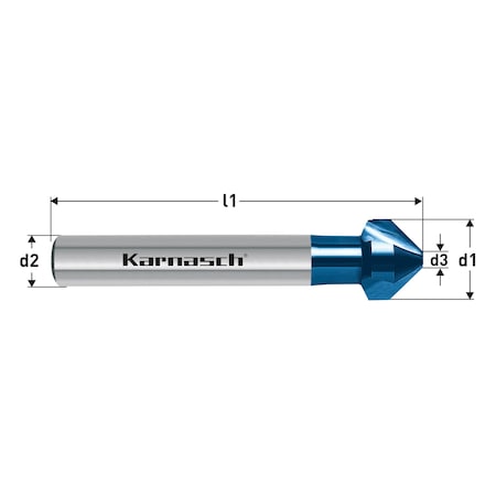 HSS-Xe Blue-Tec Coated Countersink, 82 D MPN:201785020