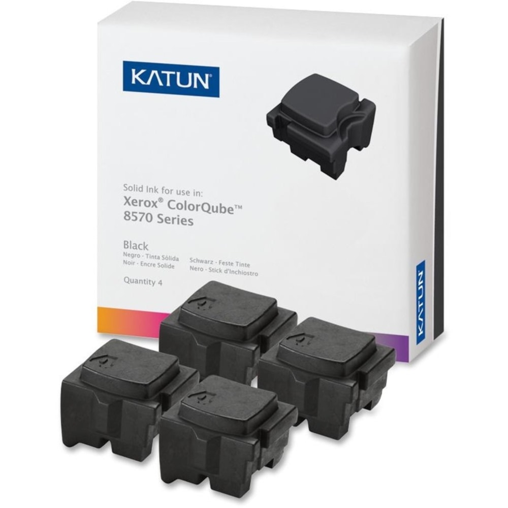 Katun Solid Ink Stick - Alternative for Xerox (108R00930) - Solid Ink - High Yield - 8600 Pages - Black - 4 / Box MPN:39403