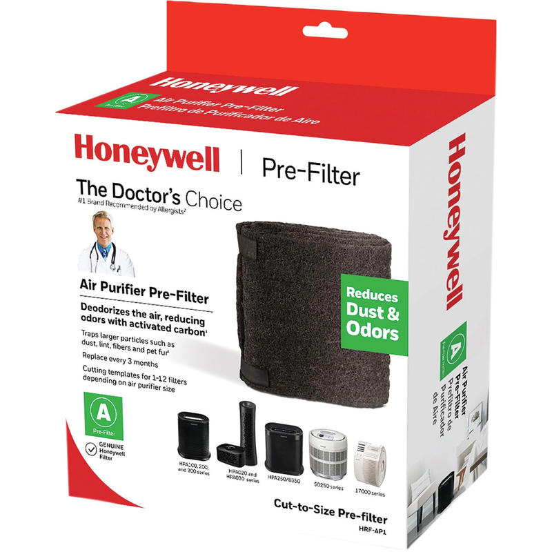 Honeywell Pre-Filter for Air Purifier - Activated Carbon - For Air Purifier - Remove Dust, Remove Airborne Particles, Remove Pet Hair, Remove Odor - 47in Height x 15.5in Width x 0.1in Depth (Min Order Qty 4) MPN:HRFAP1V1