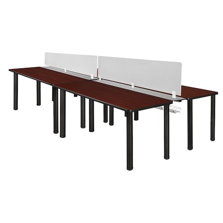 Kee Benching Systems, Black, Mahogany, Wood, Metal MPN:MBSPD12024MHBPBK