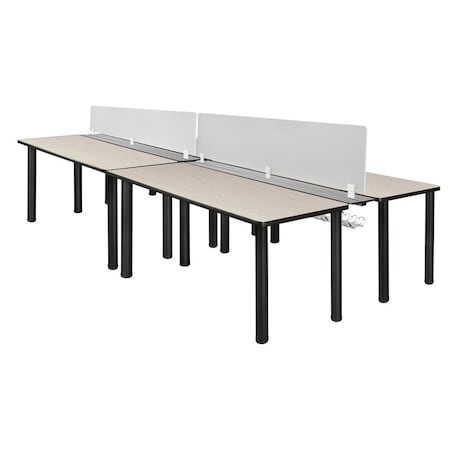 Kee Benching Systems, Black, Maple, Wood, Metal MPN:MBSPD12024PLBPBK