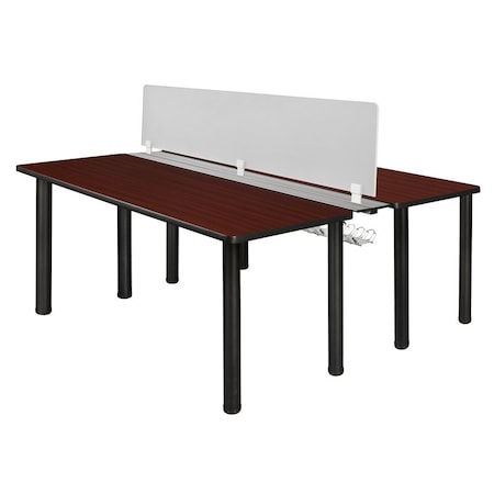 Kee Benching Systems, Black, Mahogany, Wood, Metal MPN:MBSPD6024MHBPBK