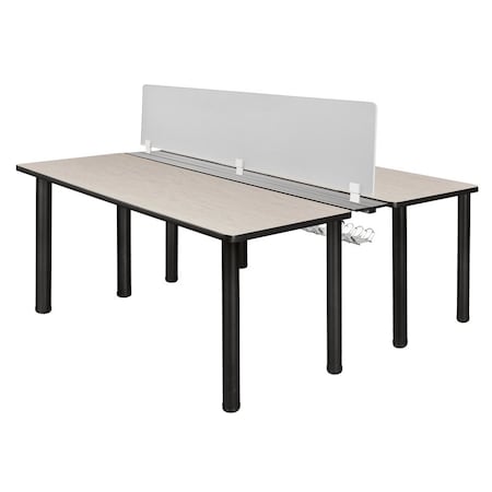Kee Benching Systems, Black, Maple, Wood, Metal MPN:MBSPD6024PLBPBK