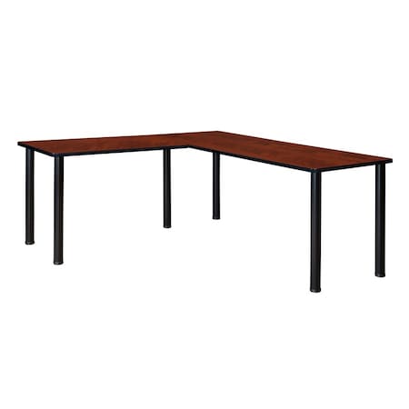 Kee L-Desk Shells, 66 D X 29 H, 60 W X Wood, Metal MPN:ML602442CHBPBK